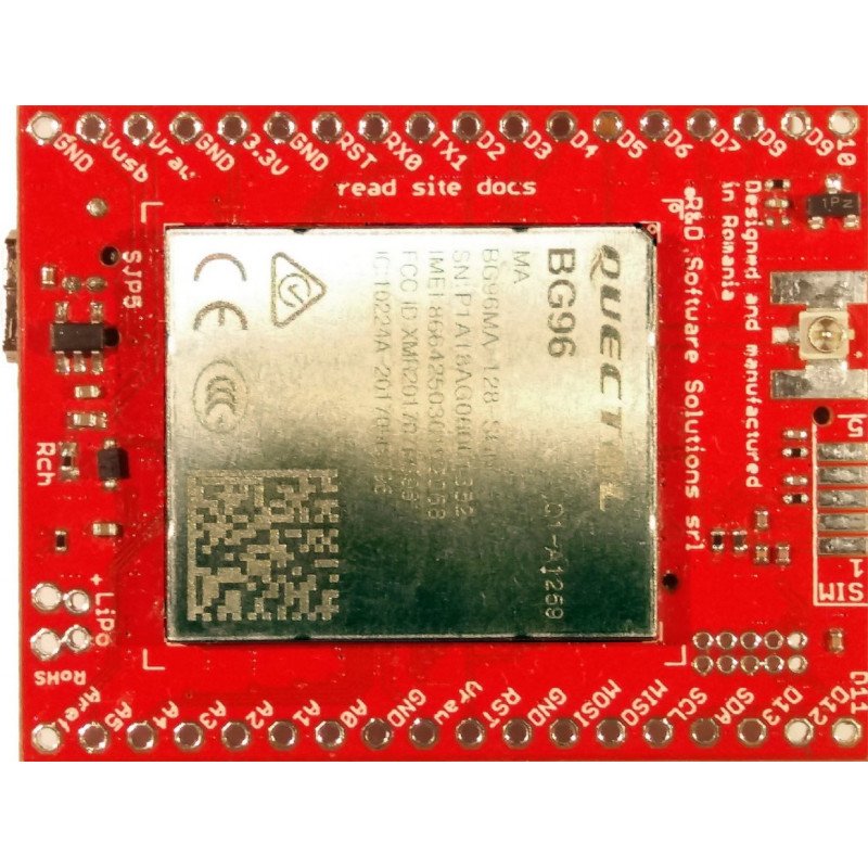 Module xyz-mIOT 2.09 BG95 Quad Band GSM + GPS + HDC2010, DRV5032 and CCS811 - for Arduino and Raspberry Pi