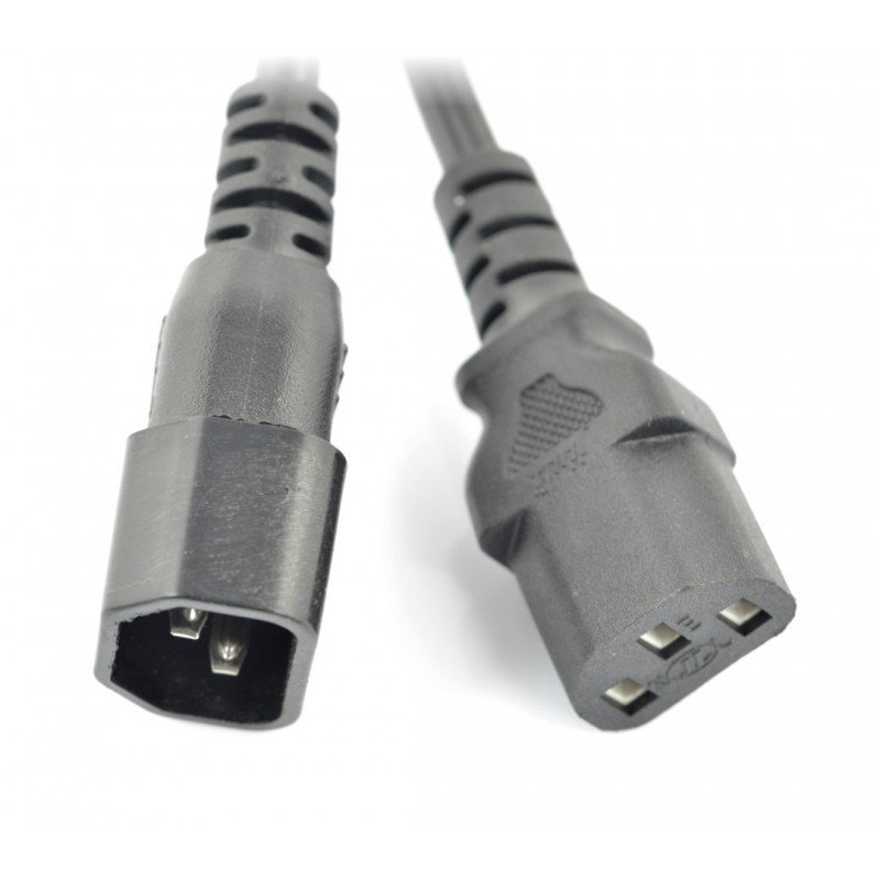 IEC computer cable extension cable - 1,8m - Lanberg