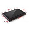 Touch screen capacitive IPS LCD, 7" (H) 1024x600px HDMI + USB for Raspberry Pi 3B+/3B/2B/Zero case black - zdjęcie 5