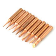 Zestaw 10 grotów miedzianych cooper do stacji lutowniczych Yihua Aoyue Repro Zhaoxin Xytronic Quick WEP