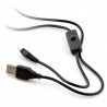 MicroUSB B - A cable with switch - 1.5m_ - zdjęcie 1