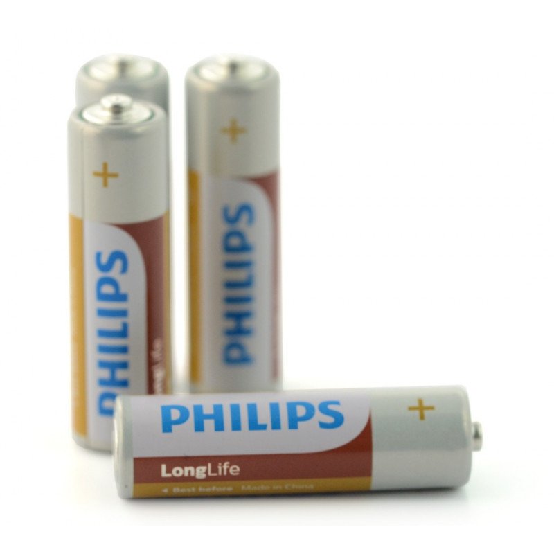 Battery AA (R6) PHILIPS LongLife - 4 pcs.