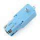 DC motor with gear 1:90 3-6V with double shaft - Bi-Metal DC motor with gear 1:90 3-6V with double shaft - Bi-Metal