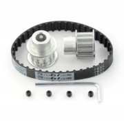 Timing belt 10x180mm + gear wheel 12T - 8mm - 2pcs.