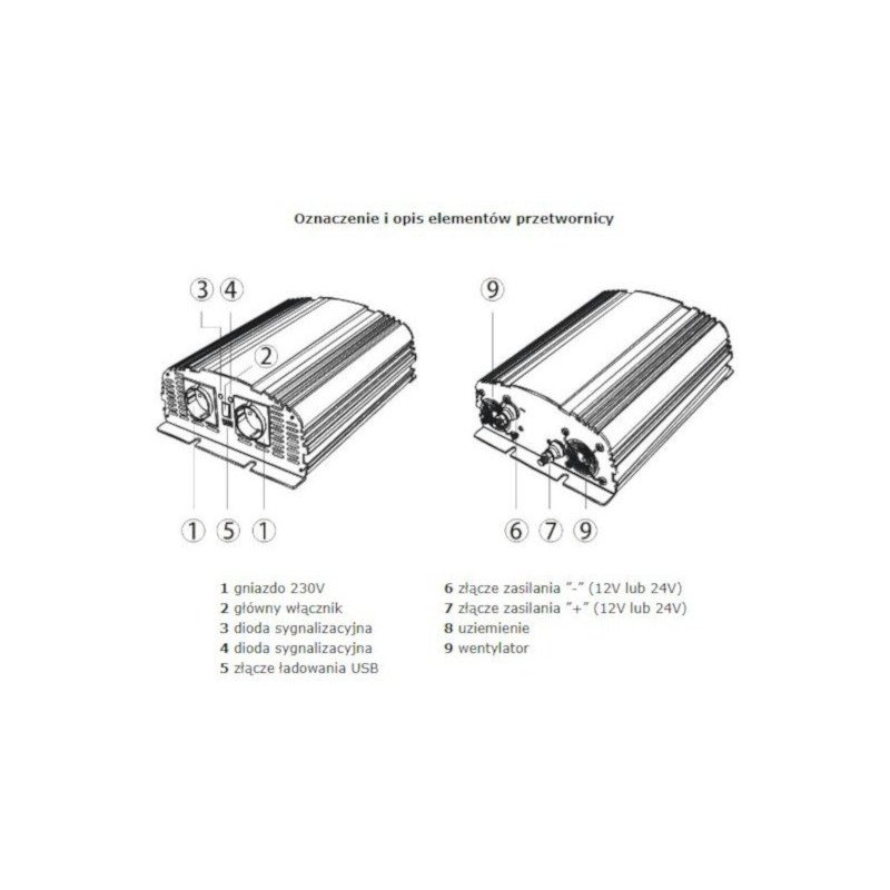 AZO Digital 12 VDC / 230 VAC IPS-2400 2400 W voltage converter