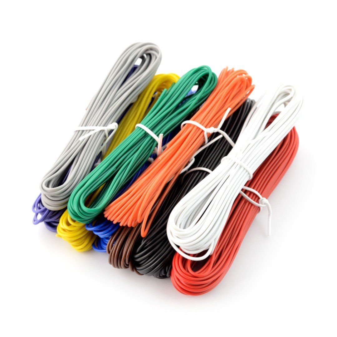 Velleman K / MOWM - a set of PVC wire / wire - 10 colors - 60m