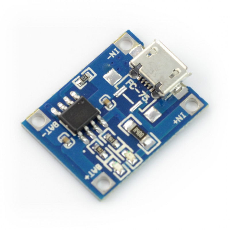 Li-Pol Charger TP4056 Single Cell 1S 3.7V MicroUSB