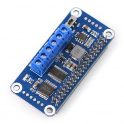 Dual channel DC motor driver, I2C interface - HAT for Raspberry Pi ...
