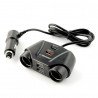 Car lighter adapter Esperanza Asti - 2 sockets + 4xUSB - zdjęcie 1