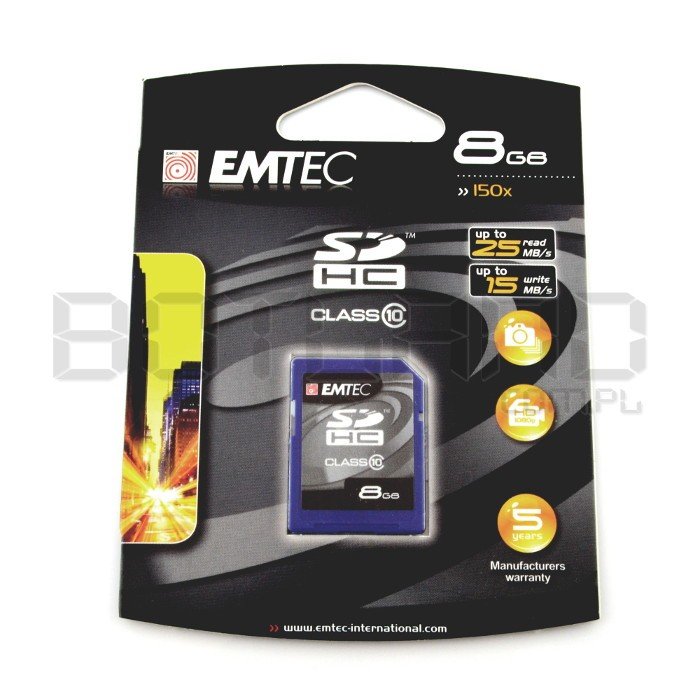 Emtec SD / SDHC memory card 8GB class 10