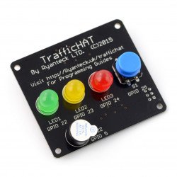 Traffic HAT - shield with diodes for Raspberry Pi