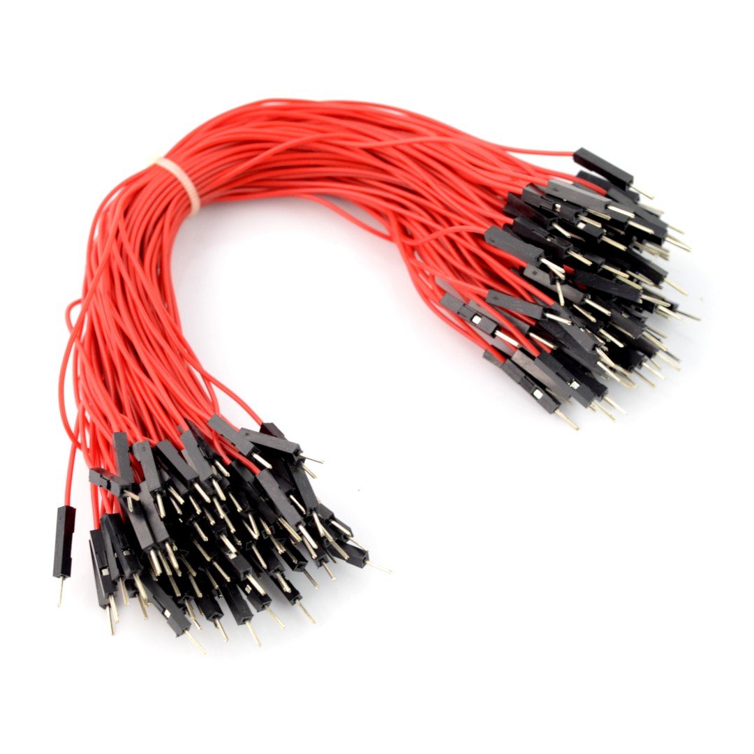 100Pcs Male To Female Red Black 26AWG 20CM Dupont Wire Connector Jumper  Cable