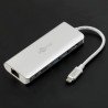 USB-C™ Multiport Adapter (HDMI 4k 30 Hz, USB, CR, RJ45, PD), aluminium, silver - zdjęcie 1