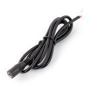 DC socket φ5.5 x 2.1 mm with 1 m wire - 20AWG