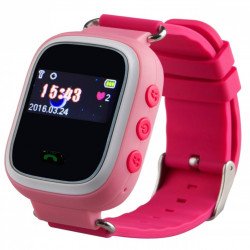 Kids watch with GPS locator - pink