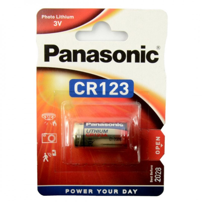 10x CR123A Photo-Batterie Lithium 3 Volt Hersteller  PANASONIC 