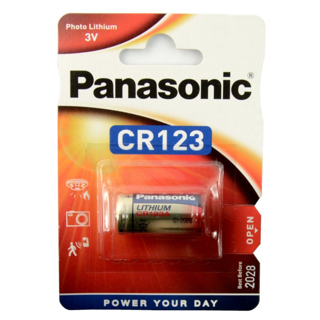 Panasonic high power lithium CR123 batteries 3V Botland - Robotic Shop