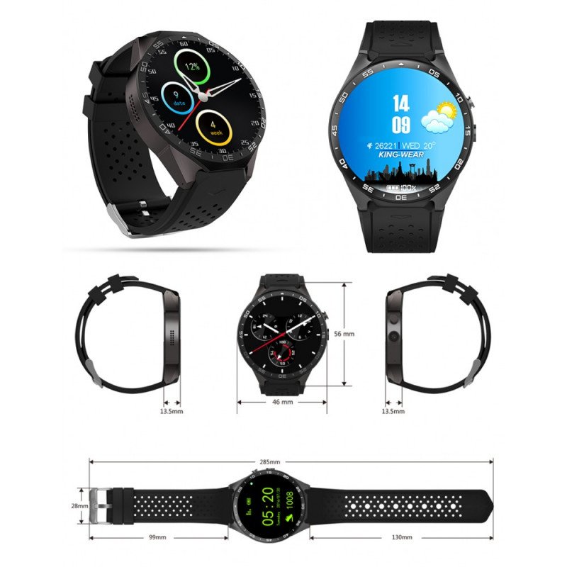 Smartwatch KW88 - black - smart watch