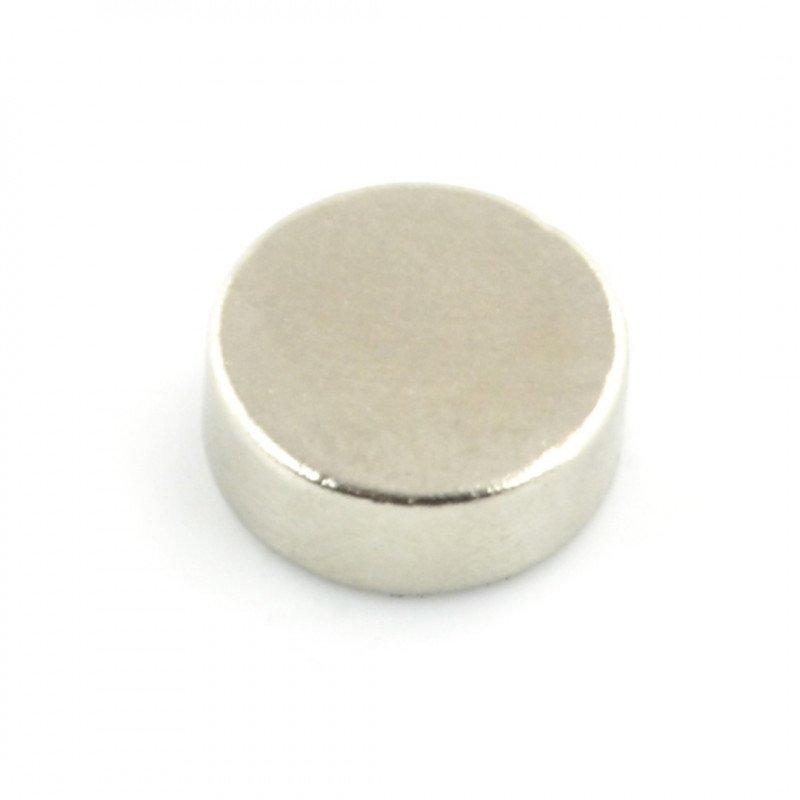 Round neodymium magnet - 10x4mm - 5pcs.