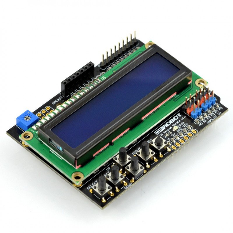 DFRobot LCD Keypad v1.1 - display Shield for Botland - Robotic Shop