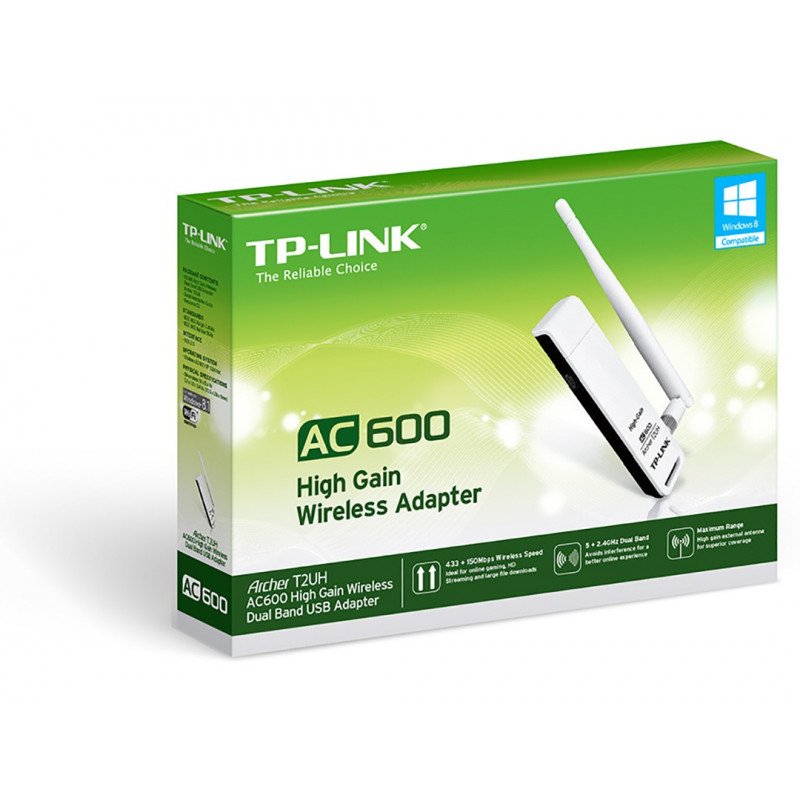 433Mbps USB WiFi adapter TP-Link Archer T2UH with antenna