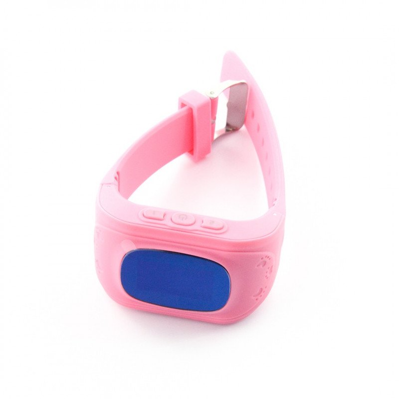 Children's watch with GPS locator - pink