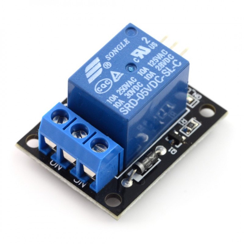 Buy Relay module 1 channel - 10A / 250VAC Botland - Robotic Shop