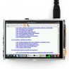 Touch screen - resistance LCD TFT 3.5'' 320x480px GPIO for Raspberry Pi - zdjęcie 3