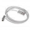 Magnetic cable TRACER USB A - micorUSB 1m silver - zdjęcie 1