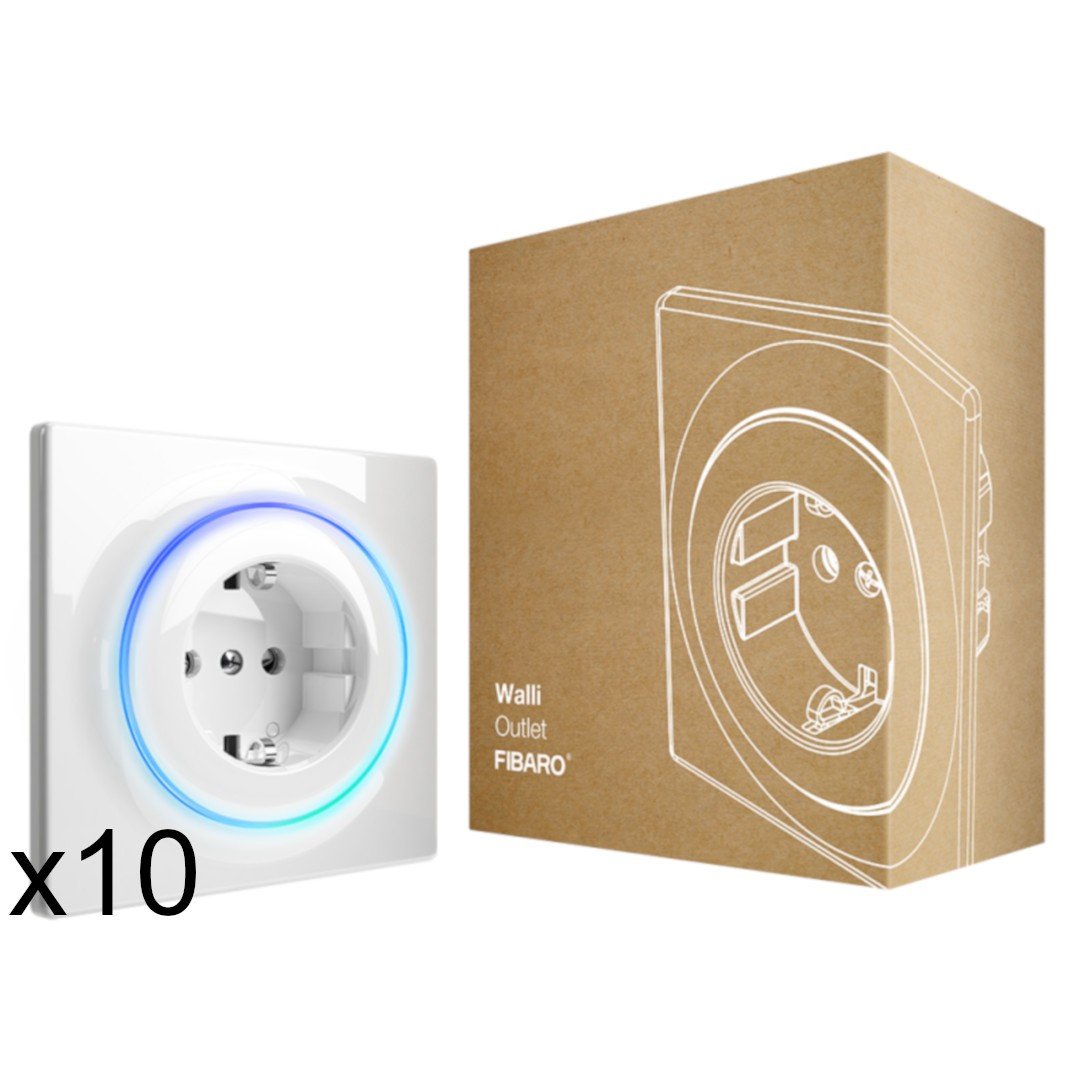 Fibaro Walli Outlet type F FGWOF-011 - electric socket type F - 10 pieces