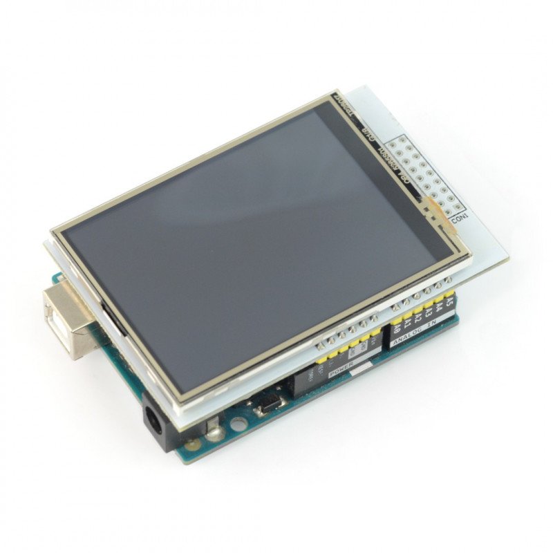 Display touch TFT LCD screen of 2.8" 320x240px with microSD - pad on the Arduino