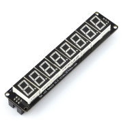 8 x 7-segment SPI display module for installation