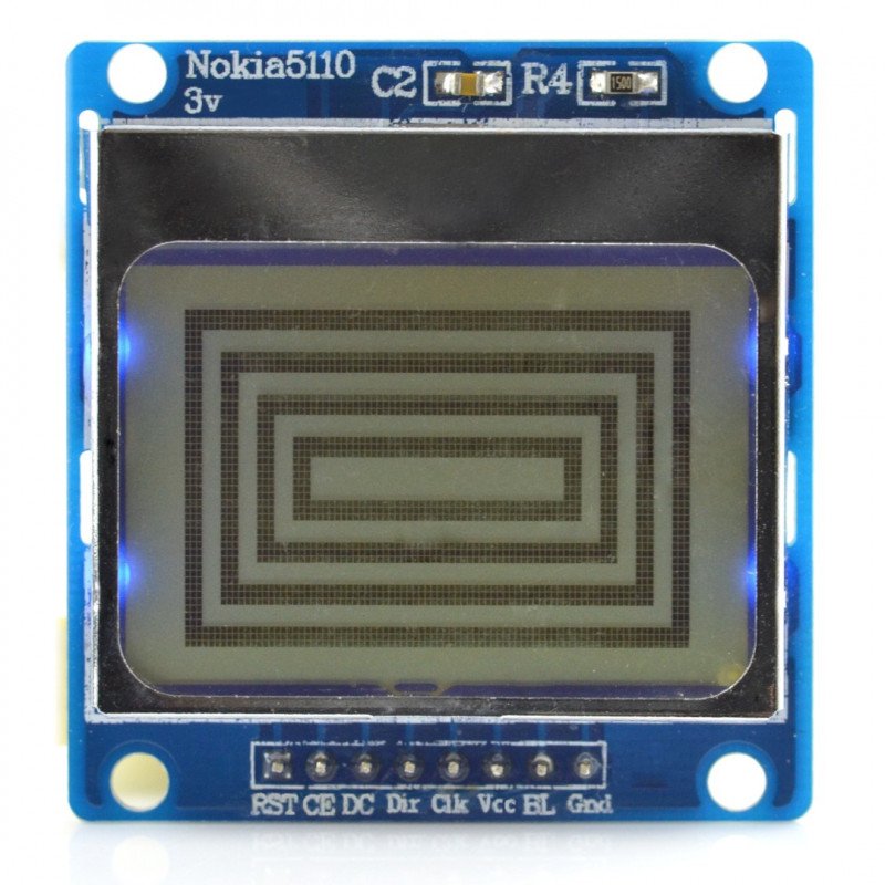 LCD graphic display 84x48px - Nokia 5110 - blue