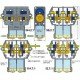 Tamiya 70168 double gearbox - set Tamiya 70168 double gearbox - set