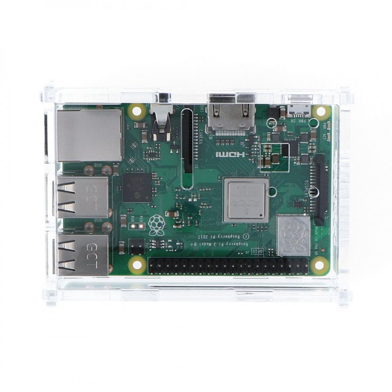 Case Raspberry Pi Model 3B + / 3B / 2B with camera mount -