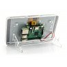Enclosure for Raspberry Pi and dedicated 7'' touch screen - transparent with stand - zdjęcie 2