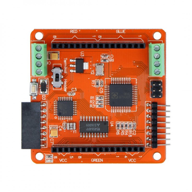 8x8 RGB LED matrix controller - Iduino - ATmega328 + DM163