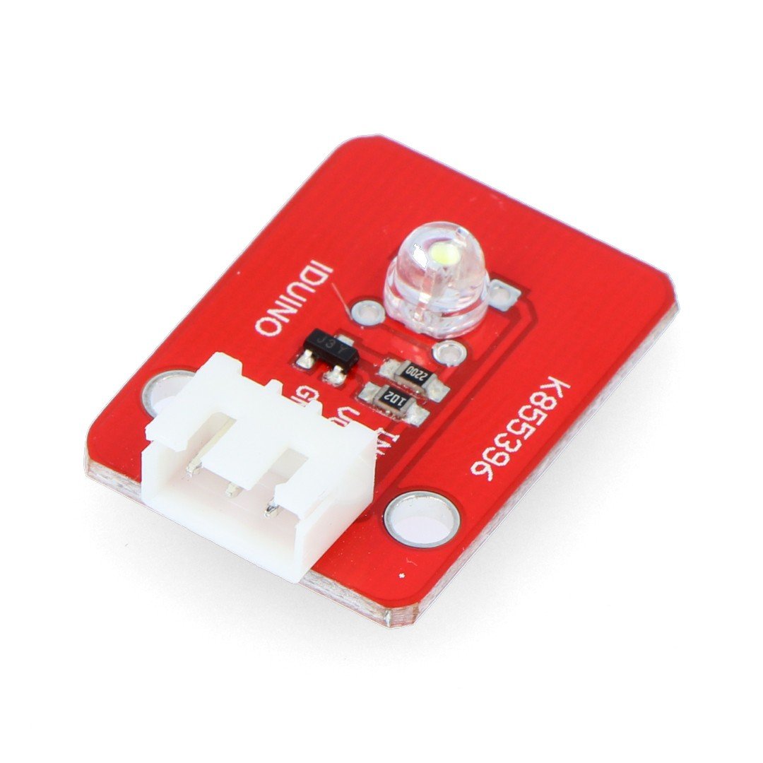 Iduino module with white LED diode + 3-pin wire