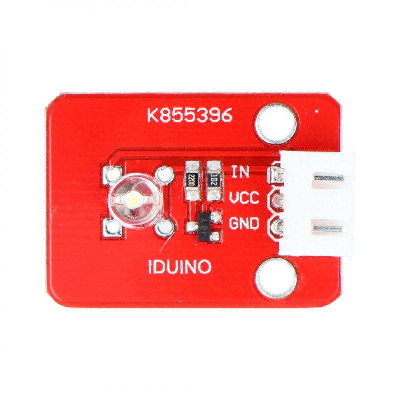 Iduino module with white LED diode + 3-pin wire