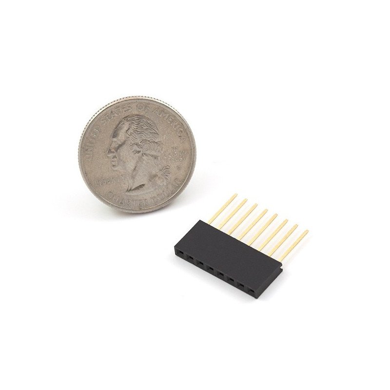Female socket extended 1x8 raster 2,54mm for Arduino - 5pcs