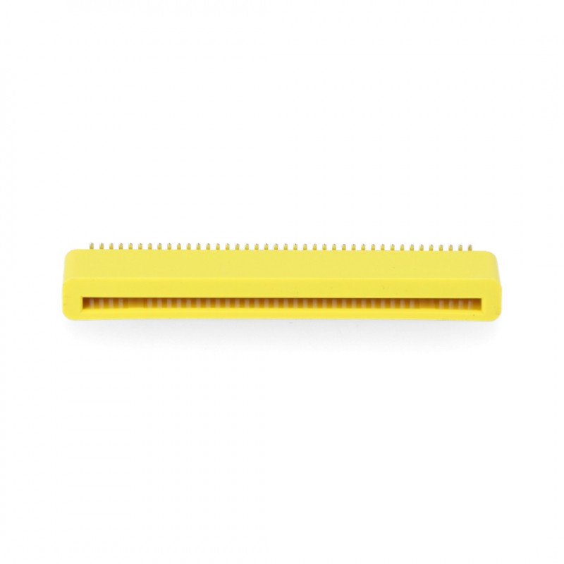Female 40-pin angle socket for BBC micro:bit - yellow