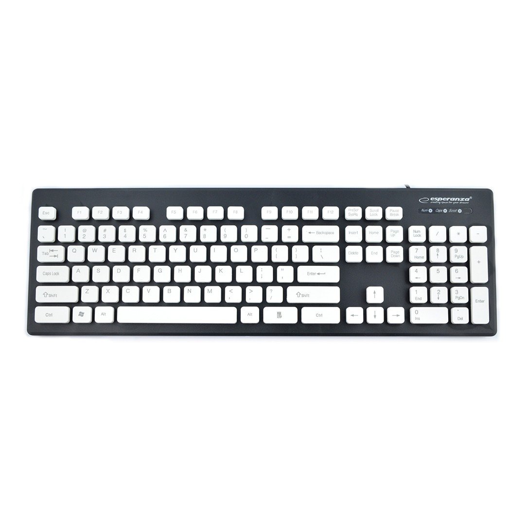 Waterproof keyboard USB Singapure Esperanza - black