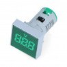 Digital voltmeter 32 x 32 mm LED green - zdjęcie 1