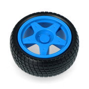Wheel with tyre 65x26mm - blue