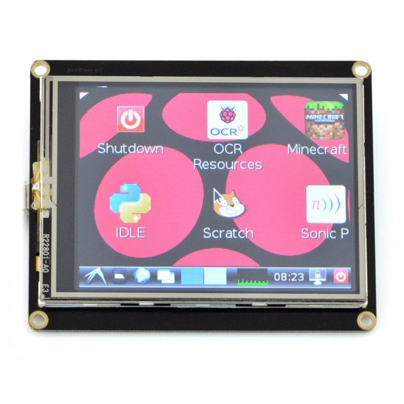 2.8'' 320x240px USB touch screen display for Raspberry Pi