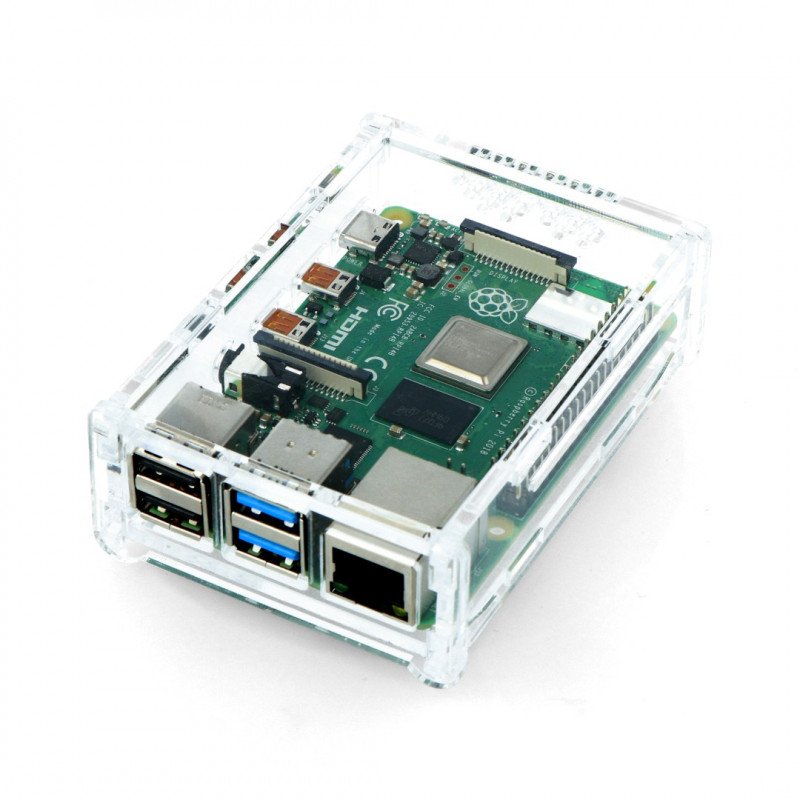 Raspberry Pi Case Model 4B transparent