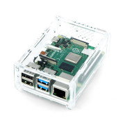 Raspberry Pi Model 4B with camera mount - transparent
