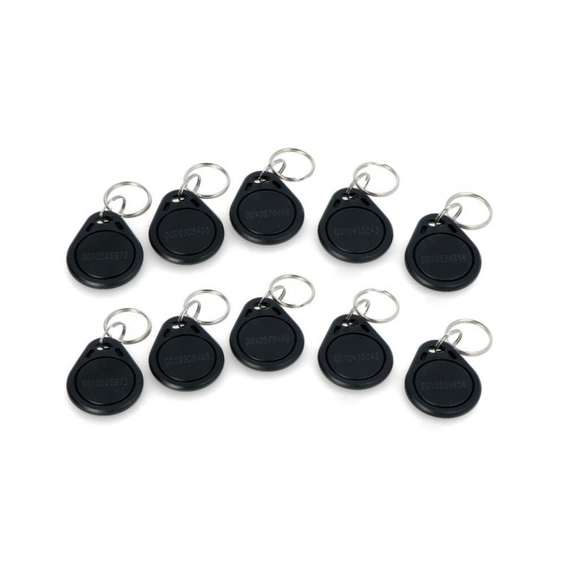 RFID keychain S103N-BK - 125kHz - black - 10pcs