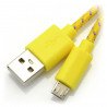 Esperanza USB-microUSB 2.0 EB17YK - braided 1m - zdjęcie 2