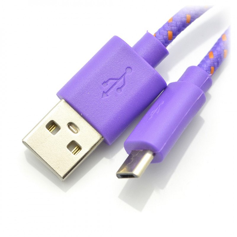Esperanza USB-microUSB 2.0 EB17VY - braided 1m